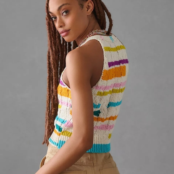 Pernille Rosenkilde Button-Front Sweater Tank Vest - Picture 10 of 11